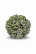 Green floral bouquet with silver embellishments 