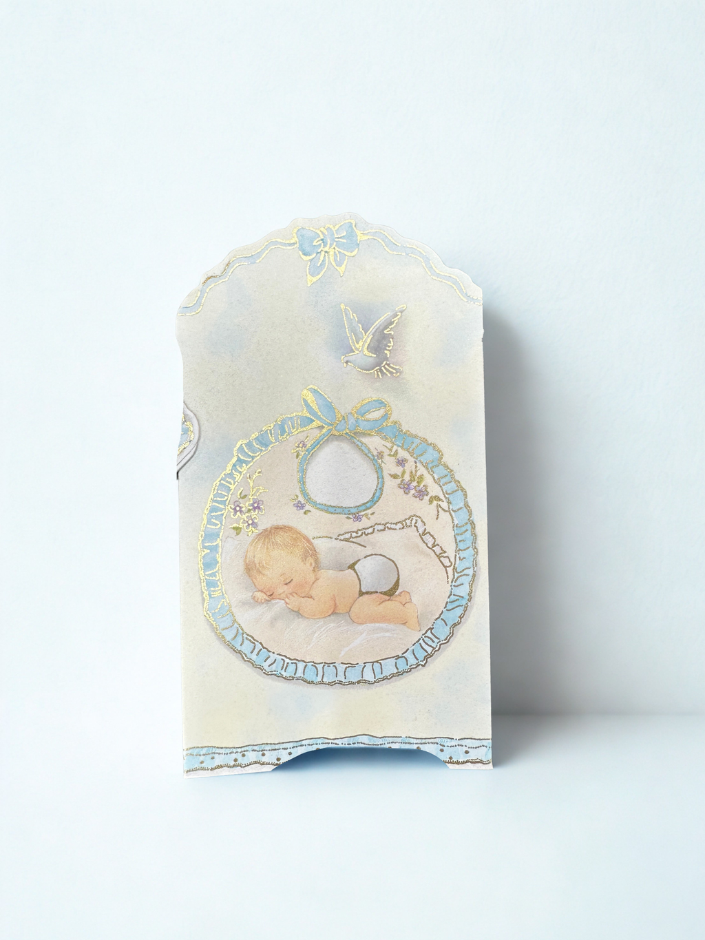 foldable Baby shower invitations in spanish  Blue Unisex (12ct) | Invitaciones plegables para baby shower en español | Azul | Unisex Docena