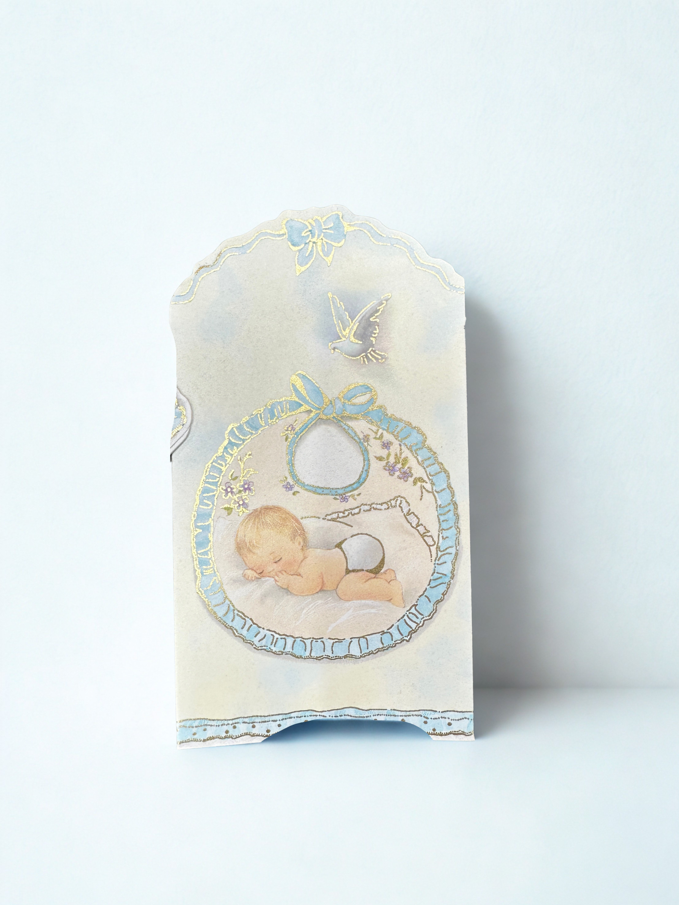 foldable Baby shower invitations in spanish  Blue Unisex (12ct) | Invitaciones plegables para baby shower en español | Azul | Unisex Docena